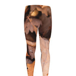 Autumn Oak leaf Print Men's leggings