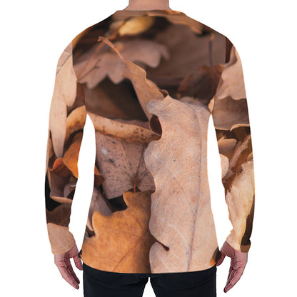 Autumn Oak leaf Print Men's Long Sleeve T-Shirt
