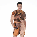 Autumn Oak leaf Print Men's Romper