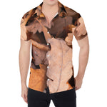 Autumn Oak leaf Print Men's Shirt