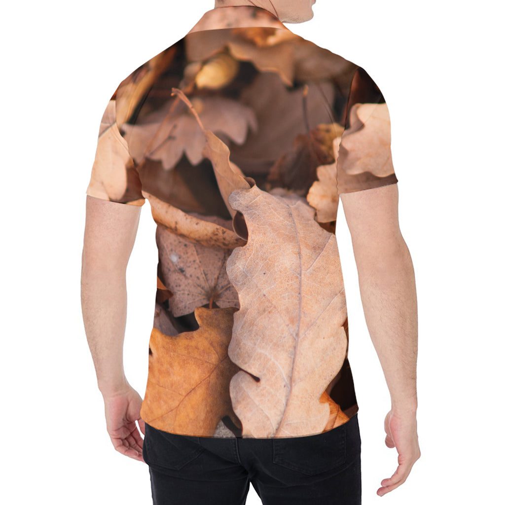 Autumn Oak leaf Print Men's Shirt