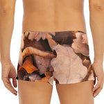 Autumn Oak leaf Print Men's Short Boxer Briefs