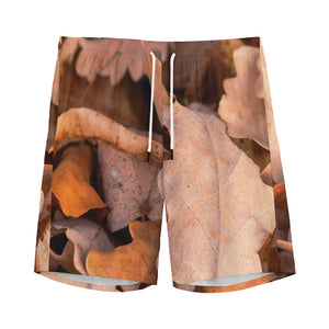 Autumn Oak leaf Print Men's Sports Shorts