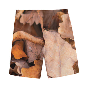 Autumn Oak leaf Print Men's Sports Shorts