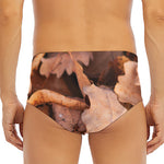 Autumn Oak leaf Print Men's Triangle Swim Briefs