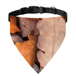 Autumn Oak leaf Print Over The Collar Dog Bandana