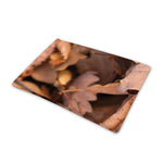 Autumn Oak leaf Print Pet Cooling Mat Cover