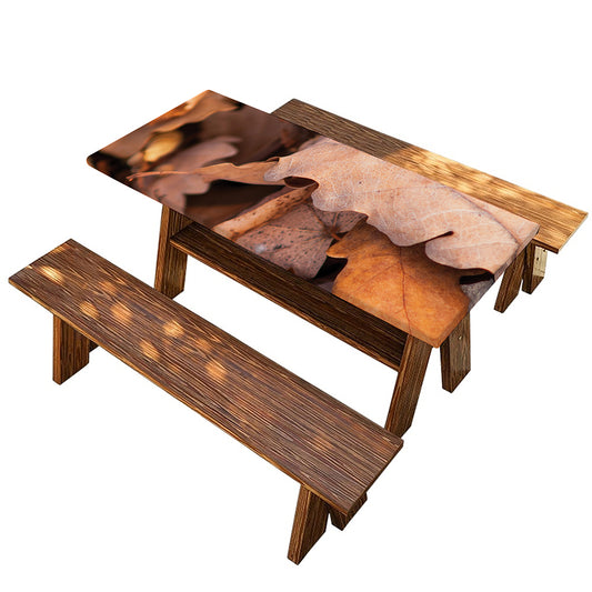 Autumn Oak leaf Print Picnic Table Cover