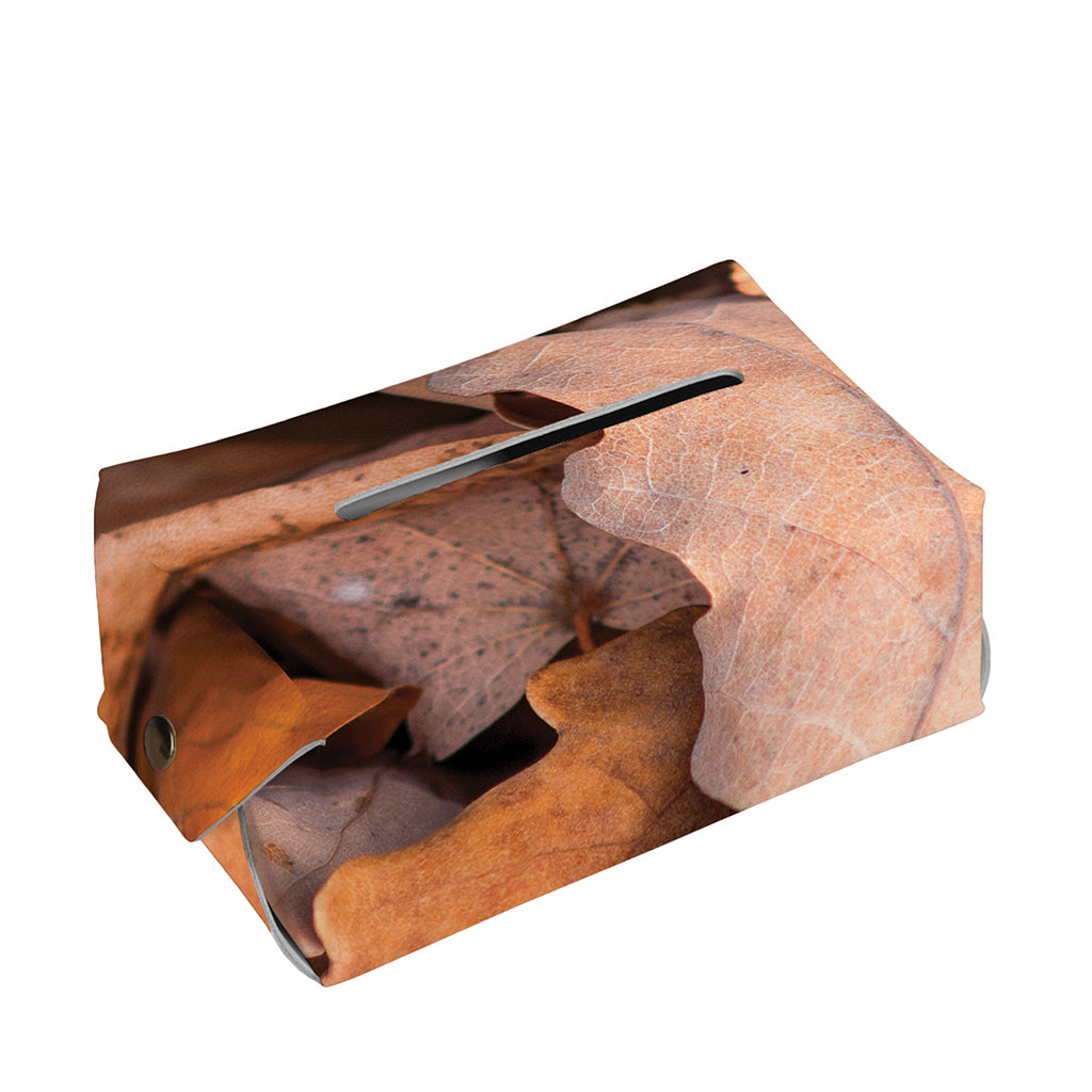 Autumn Oak leaf Print Rectangle Tissue Box Cover
