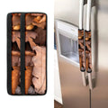 Autumn Oak leaf Print Refrigerator Handle Covers