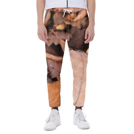 Autumn Oak leaf Print Scuba Joggers