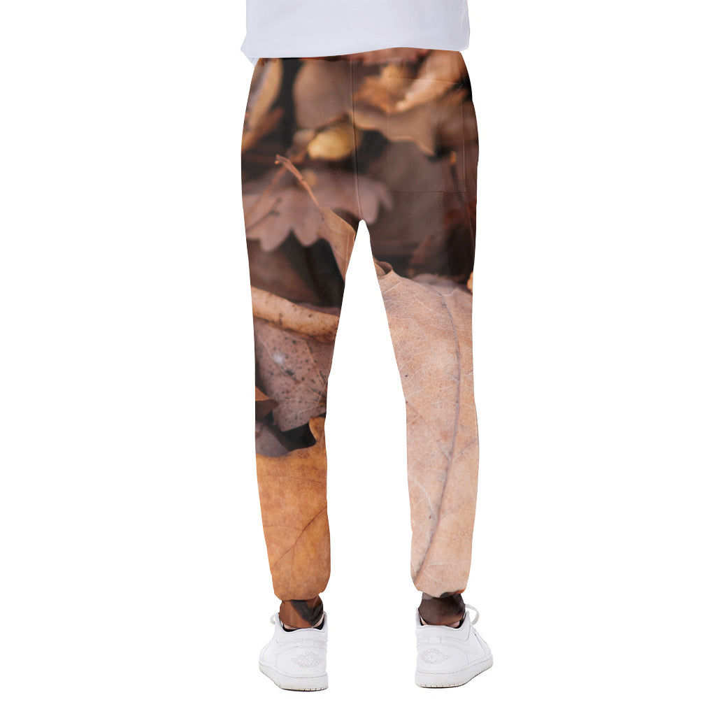 Autumn Oak leaf Print Scuba Joggers