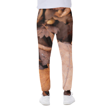 Autumn Oak leaf Print Scuba Joggers