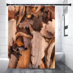 Autumn Oak leaf Print Shower Curtain