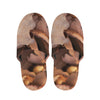 Autumn Oak leaf Print Slippers