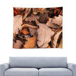 Autumn Oak leaf Print Tapestry