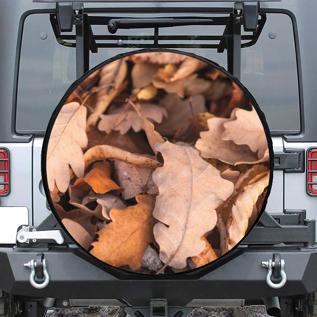 Autumn Oak leaf Print Tire Cover
