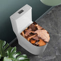 Autumn Oak leaf Print Toilet Lid Cover