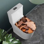 Autumn Oak leaf Print Toilet Lid Cover