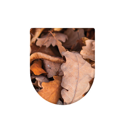 Autumn Oak leaf Print Toilet Lid Cover
