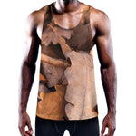 Autumn Oak leaf Print Training Tank Top