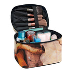 Autumn Oak leaf Print Travel Makeup Bag
