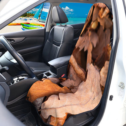 Autumn Oak leaf Print Waterproof Car Seat Cover