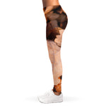 Autumn Oak leaf Print Women's Leggings