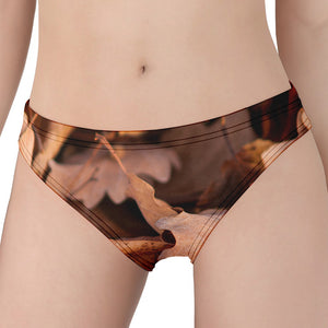 Autumn Oak leaf Print Women's Panties