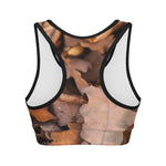 Autumn Oak leaf Print Women's Sports Bra