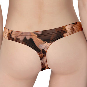 Autumn Oak leaf Print Women's Thong