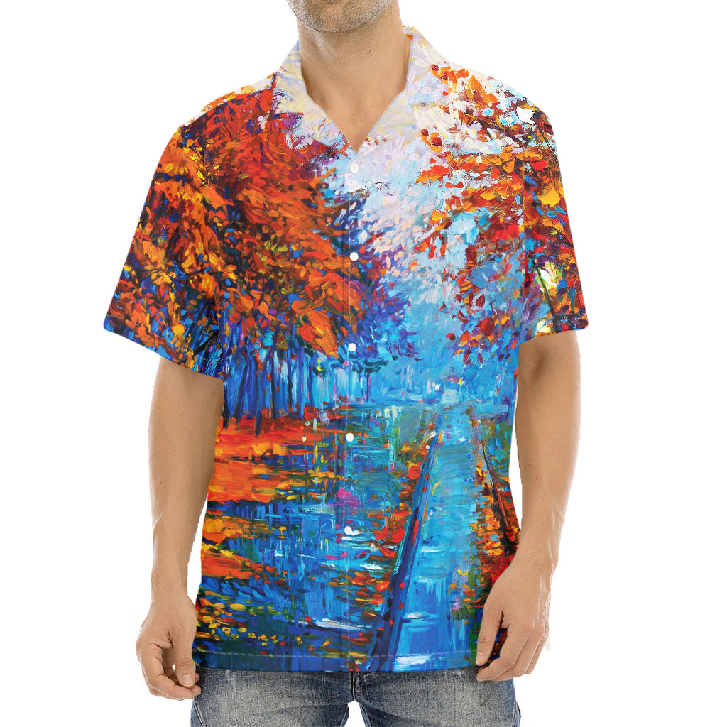 Autumn Painting Print Aloha Shirt