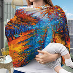Autumn Painting Print Baby Seat Cover