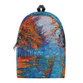 Autumn Painting Print School Backpack