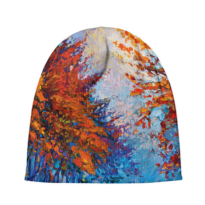 Autumn Painting Print Beanie