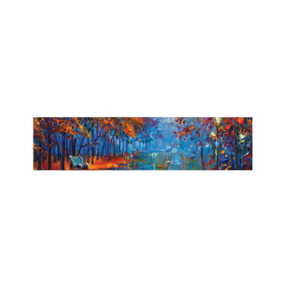 Autumn Painting Print Bed Runner