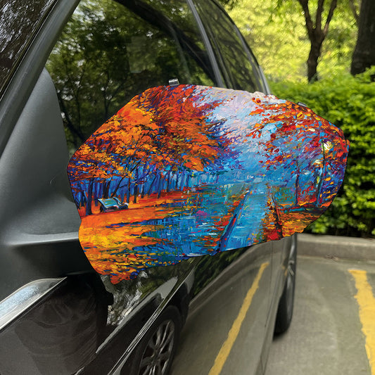 Autumn Painting Print Car Side Mirror Covers