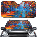 Autumn Painting Print Car Windshield Sun Shade