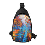 Autumn Painting Print Chest Bag