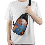 Autumn Painting Print Chest Bag