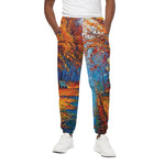 Autumn Painting Print Cotton Pants