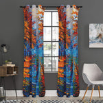 Autumn Painting Print Curtain