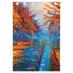 Autumn Painting Print Curtain