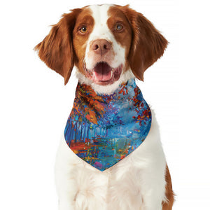 Autumn Painting Print Dog Bandana