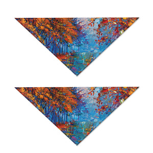 Autumn Painting Print Dog Bandana