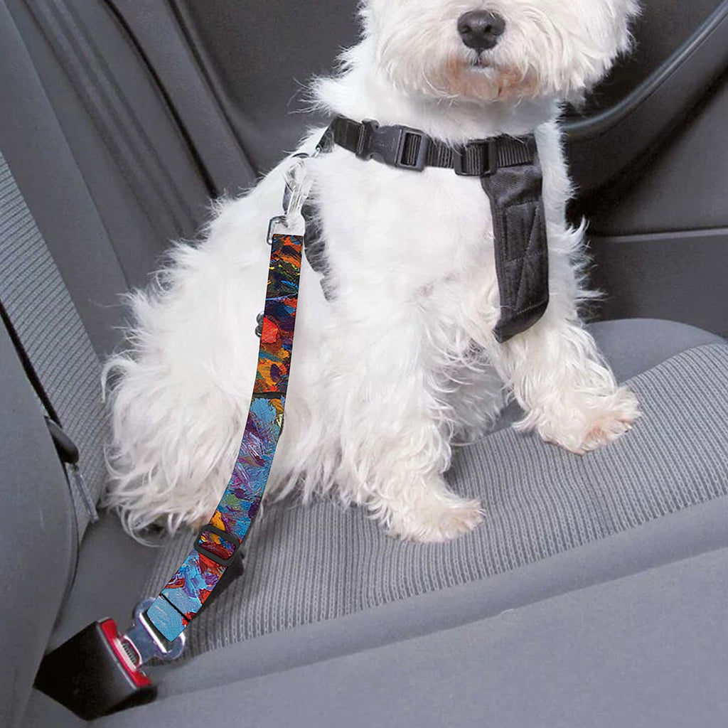 Autumn Painting Print Dog Seat Belt