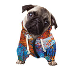 Autumn Painting Print Dog Zip Up Hoodie