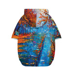 Autumn Painting Print Dog Zip Up Hoodie