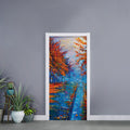 Autumn Painting Print Door Sticker