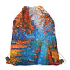 Autumn Painting Print Drawstring Bag